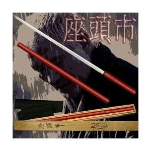  Handmade Red Zatoichi Sword   42 Inches: Home & Kitchen