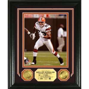    Kellen Winslow Photo Mint with 2 24KT Gold Coins: Everything Else