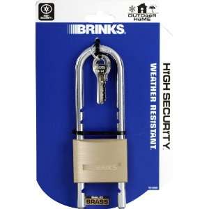 Brinks 151 50061 Solid Brass Padlock with Adjustable Shackle, 2 inch 