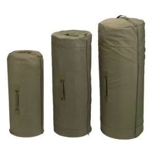  Olive Drab Top Load Canvas Duffle Bag 25 X 42 Sports 
