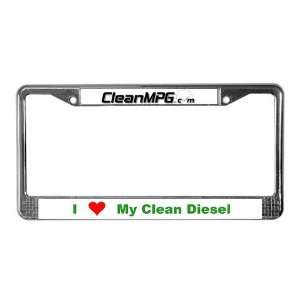  I Love my Clean Diesel Geeks / technology License Plate 