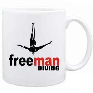  New  Free Man  Diving  Mug Sports