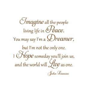  Imagine All The People Living Life In Peace John Lennon 