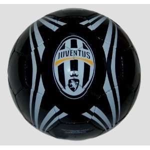  Juventus Soccer Ball   Black / White Strips: Sports 