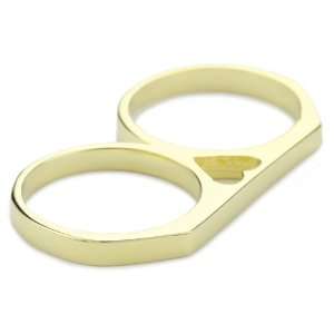  Beyond Rings 2 Finger Ring Heart Cutout Gold, Size 7 