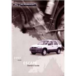  2002 FORD ESCAPE Owners Manual User Guide: Automotive