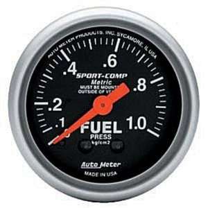  Meter Sport Comp Analog Gauges Gauge, Sport Comp, Fuel Pressure, 0 