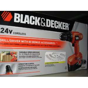  Black & Decker 24 Volt Cordless Drill/Driver: Home 