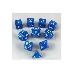  Water Elemental Polyhedral Dice Set   10pc Set in Tube 
