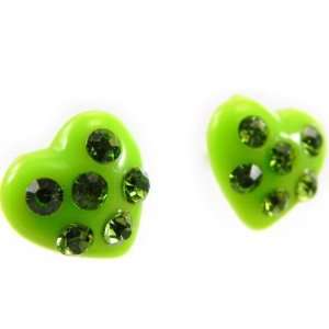  Crystal earrings Sissi green.: Jewelry
