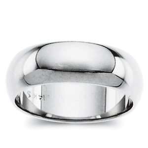   Wedding Band Ring Ring. 03.00 Mm Half Round Band In Platinum Size 15.5