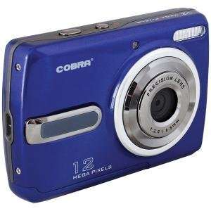  New Cobra Blue 12.0 Megapixel Digital Camera Video Record 