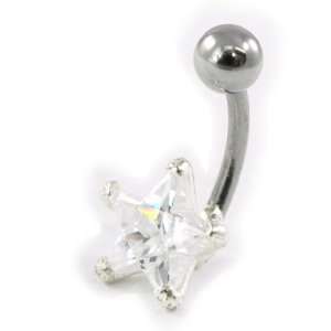  Body piercing Etoile white. Jewelry