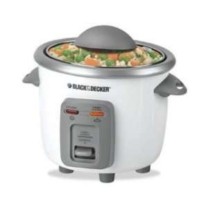    Black & Decker RC3203 3 Cup Rice Cooker, White: Kitchen & Dining