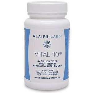  Vital 10® (5+ billion CFUs) 100 Vegetable Capsules 