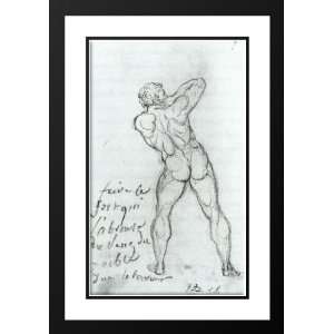  David, Jacques Louis 18x24 Framed and Double Matted Study 