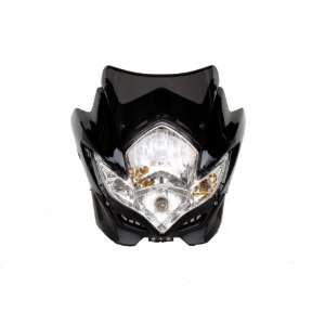 Streetfighter Street Fighter Motorcycle Headlight Black Clour Spyder 