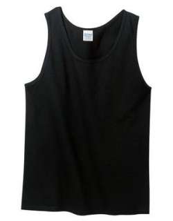  Gildan Ultra Cotton Tank Top Shirt   Black Clothing
