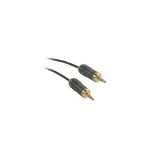   Plenum Rated M/M Stereo Audio Cable (75 Feet, Black): Electronics