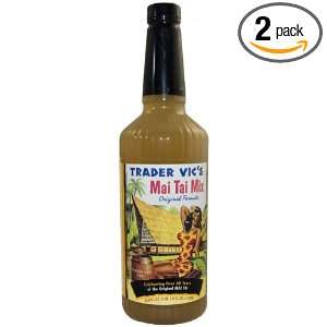 Trader Vics Mai Tai Mix, 33.8 Ounce Plastic Bottle (Pack of 2)