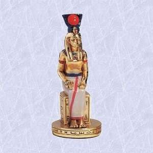  Egyptian isis statue goddess gold plated sculpture New 