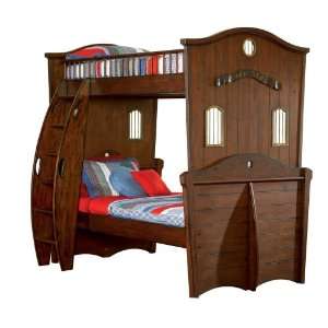  Powell Shiver Me Timbers Wooden Bunk Bed, Twin