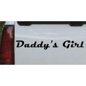 Daddys Girl Girlie Car Window Wall Laptop Decal Sticker    Black 20in 