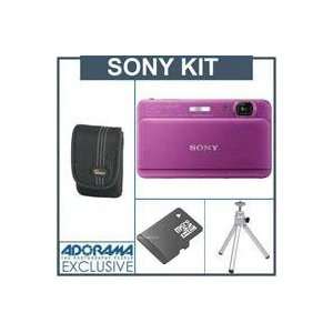 Sony Cyber Shot TX55 Digital Camera Kit   Violet   with 