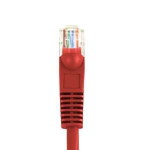  CAT5e UTP Patch Cord, Red, 12FT Electronics