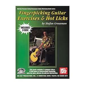  Fingerpicking Guitar Exercises & Hot Licks Book/3 CD Set 