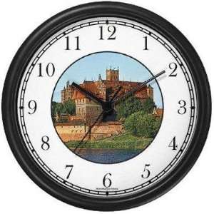  Malbork Castle Poland (JP6) Famous Lankmarks Clock by 