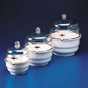  Space Saver Vacuum Desiccator 140mm White Base, Qty of 2 