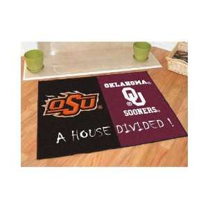 FANMATS House Divided Oklahoma State   Oklahoma Sooners All Star Mat 