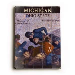  University of Michigan VS Ohio State Wood Sign (25 x 34 
