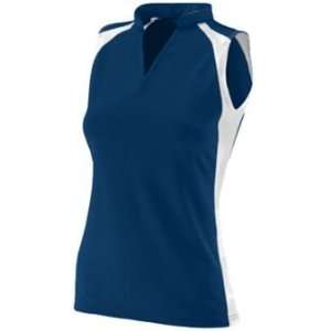  Ladies Poly/Spandex Ace Jersey   Navy   Large: Sports 