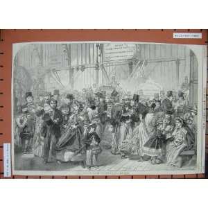  1862 Shilling Day International Exhibition People Print 