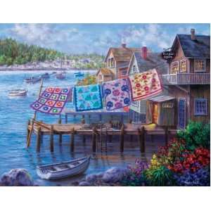  Dockside Quilts Jigsaw Puzzle: Toys & Games