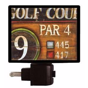  Golf Night Light   Par 4   Golf Course Sign LED NIGHT 