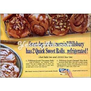  1960 Vintage Ad Pillsbury Quick Cinnamon Rolls Everything 