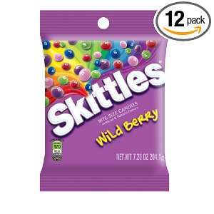 Skittles Wild Berry Candy, 7.2 Ounce: Grocery & Gourmet Food
