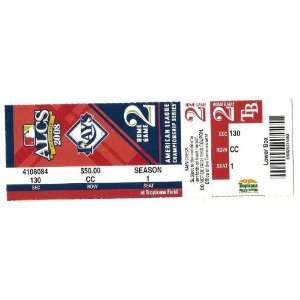 2008 ALCS full Ticket Game 2 Rays Red Sox 