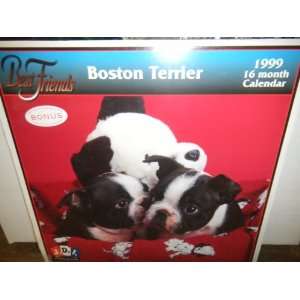  Boston Terrier  Best Friends 1999 16mth Calendar 