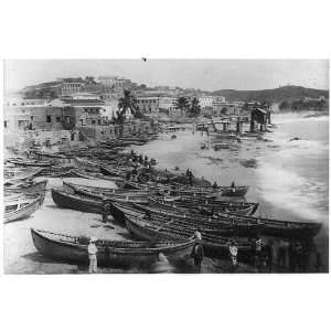  Gold Coast,British West Africa,fishing boats,Elmina