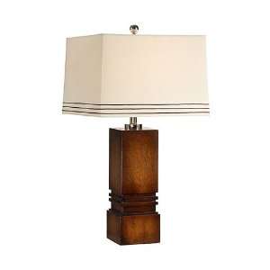 Wildwood Lamps 15673 Tommys Box Table Lamps in Black Mahogany Wood 