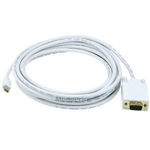  Mini DisplayPort Male to VGA Male 32AWG Cable (Gold Plated 