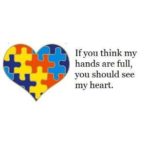  Autism Puzzle Piece Heart Pin: Everything Else