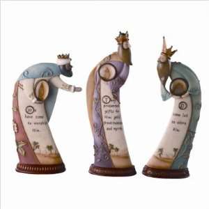 Three 3 Kings with Bible Verse Statue Set: Home & Kitchen