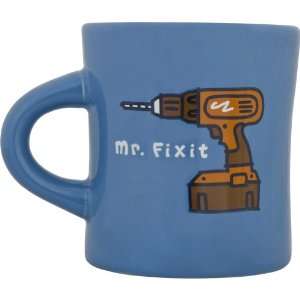  Life is Good Mr. Fixit Diner Mug, Bold blue, One Size 