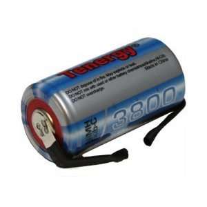  SubC Rechargeable Battery 3800mAh NiMH 1.2V Cell w/ Tabs 