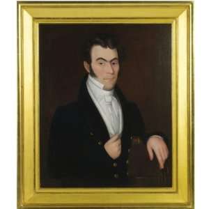   24 x 24 inches   Portrait of a Dark Haired Gentleman